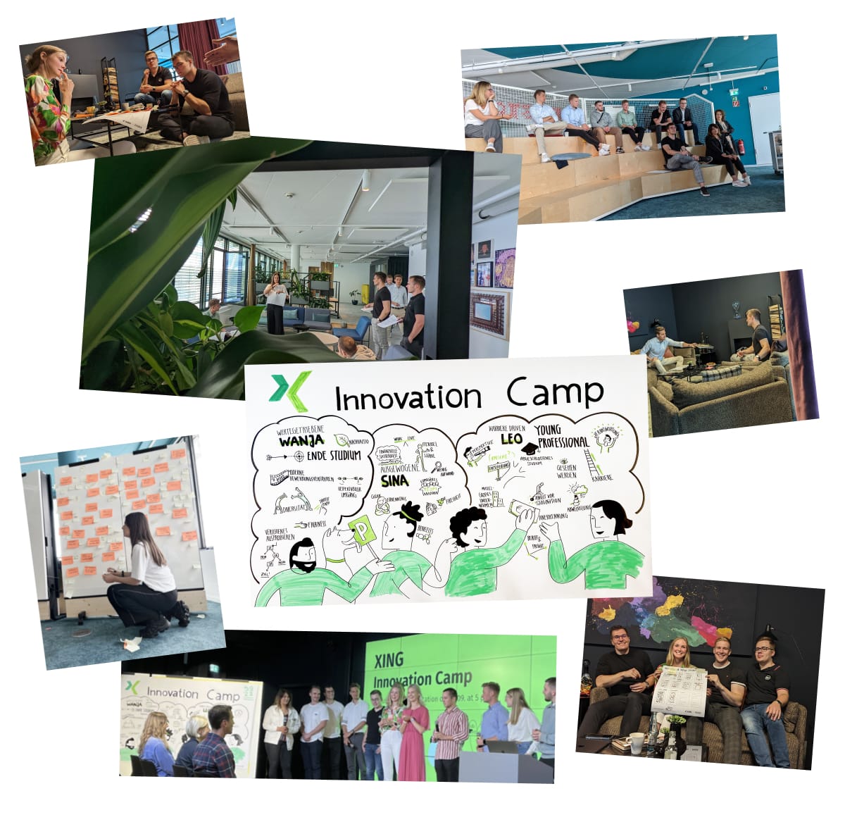 a collage of impressions from our workshop