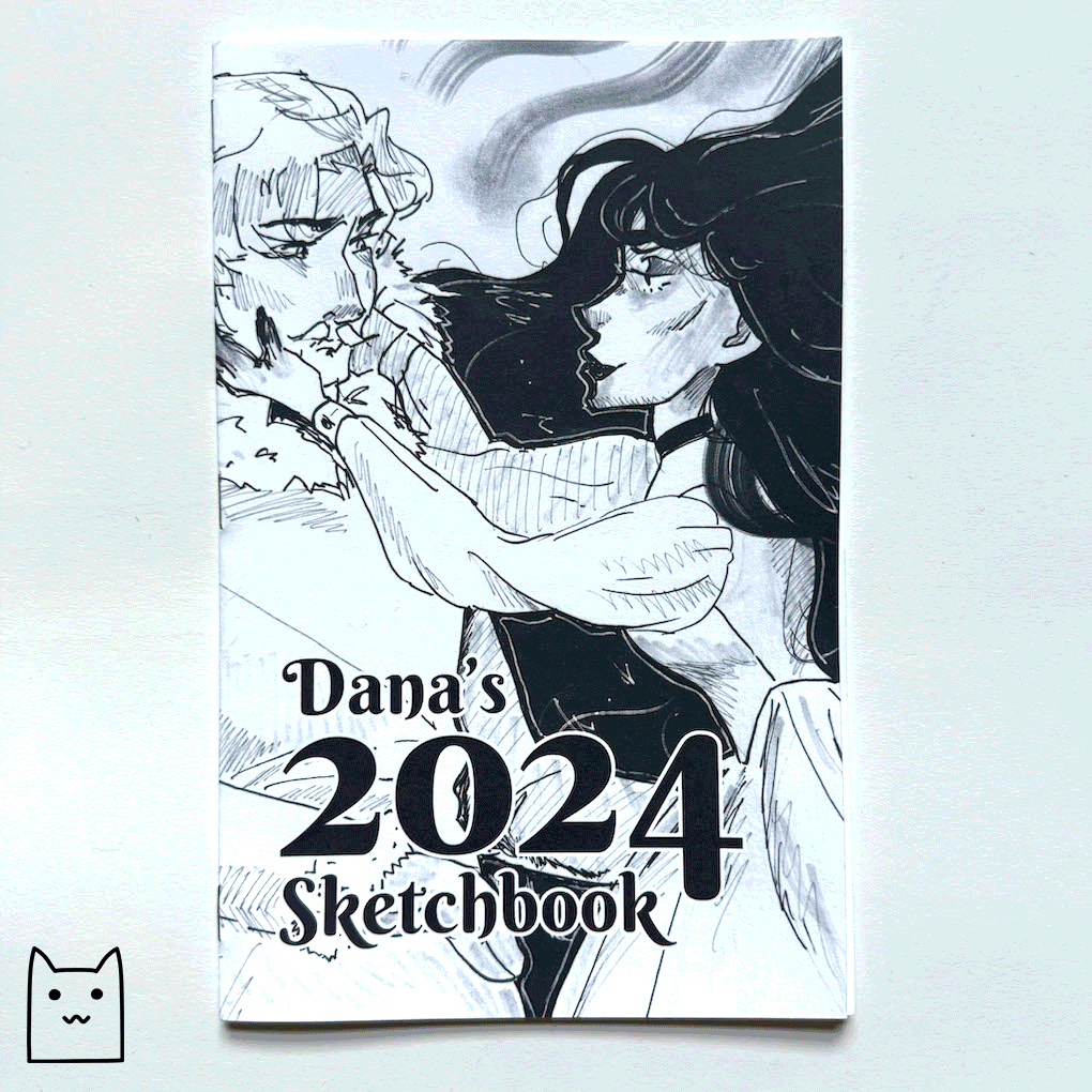 Animated gif of stickers and zines DnA will be adding to their online shop.