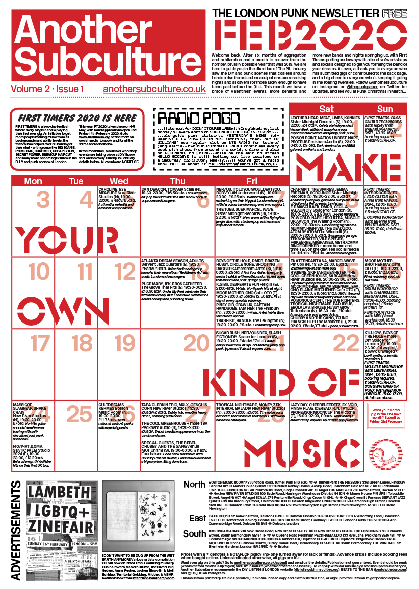 February 2020's Another Subculture