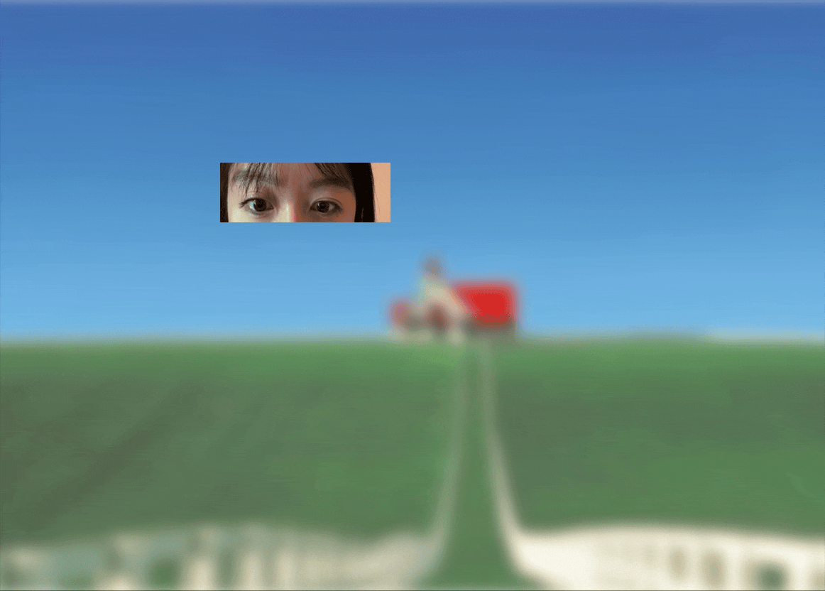 GIF of website going in and out of focus as eyes stare or look elsewhere