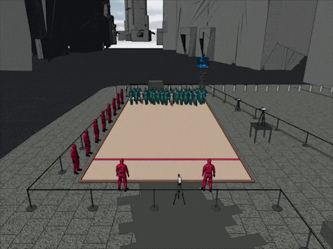 computer previsualization of the game layout