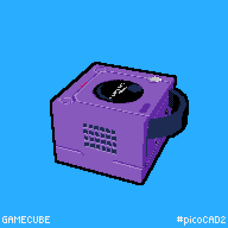Animation of a gamecube console
