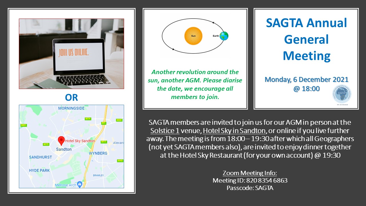 SAGTA AGM - 6th December 2021