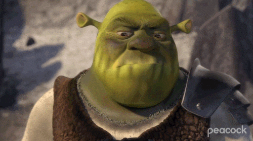 Shrek smiling