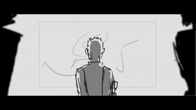 Animatic of a scene in Globoform episode 6
