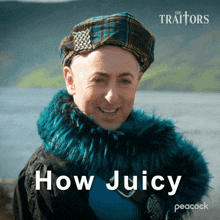 a man by a lake saying "How Juicy"