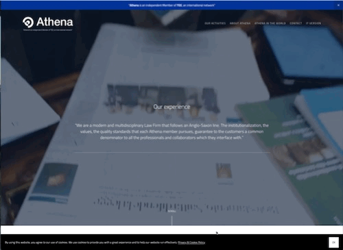GIF showing screencapture of Athena website, and clicking onto profile of Alberto Cantarello