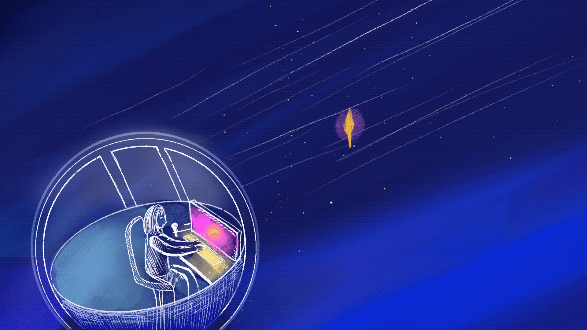 sharing capsule into outer space