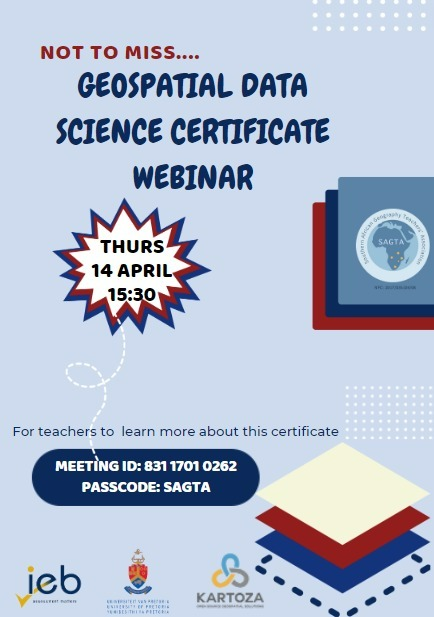 SAGTA Geospatial Data Science Certificate webinar for teachers