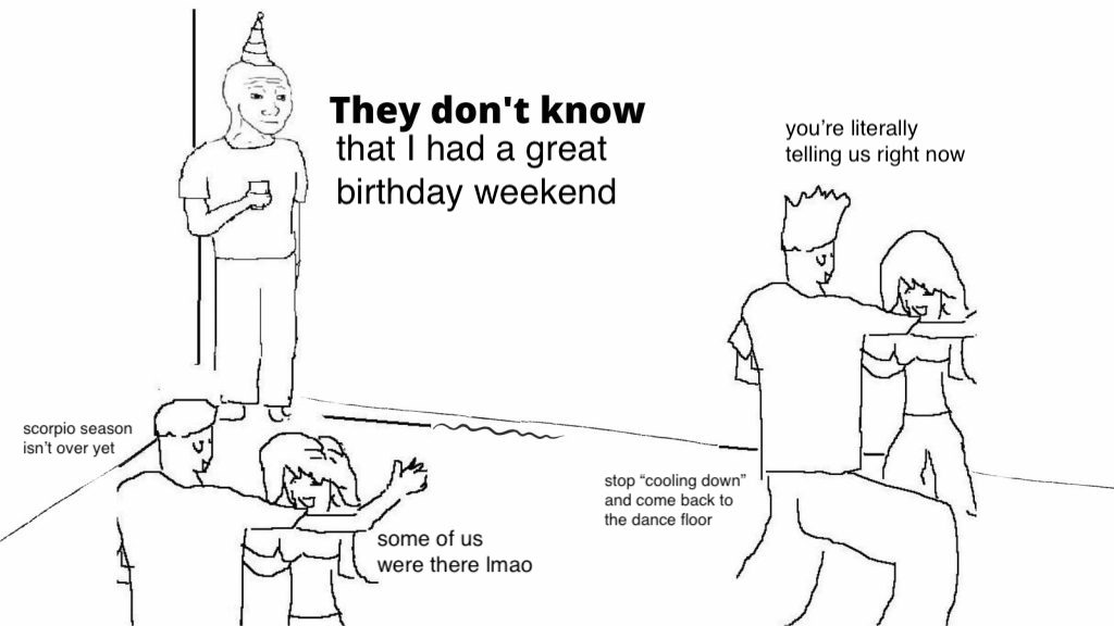 not a new song, but: happy birthday to me